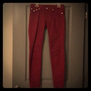 True religion Maroon jeans